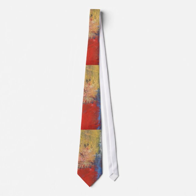 Modern Abstract Art Neck Tie (Front)