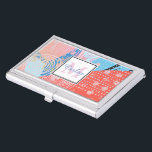 Modern Abstract Art Pattern Personalised  Business Card Holder<br><div class="desc">Personalised modern abstract art business card case.</div>