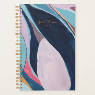 Modern Abstract Art Personalised Planner