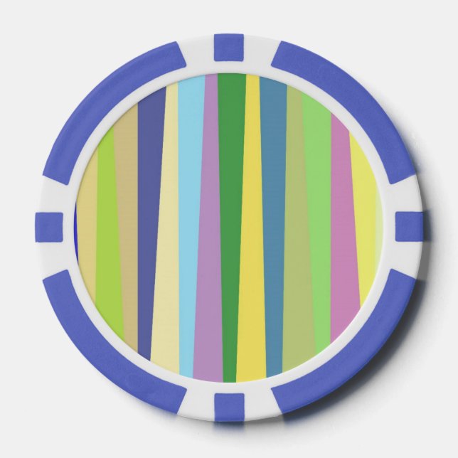 modern abstract art poker chips (Front)