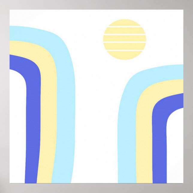 modern abstract art poster (Front)
