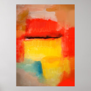 Modern Abstract Art Poster - Rothko Style