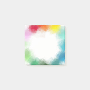 Modern Abstract Art Rainbow Colours Yellow Orange Post-it Notes
