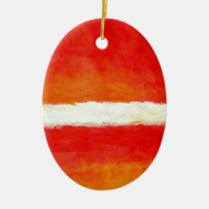 Modern Abstract Art - Rothko Style Ceramic Ornament