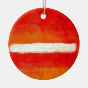 Modern Abstract Art - Rothko Style Ceramic Ornament