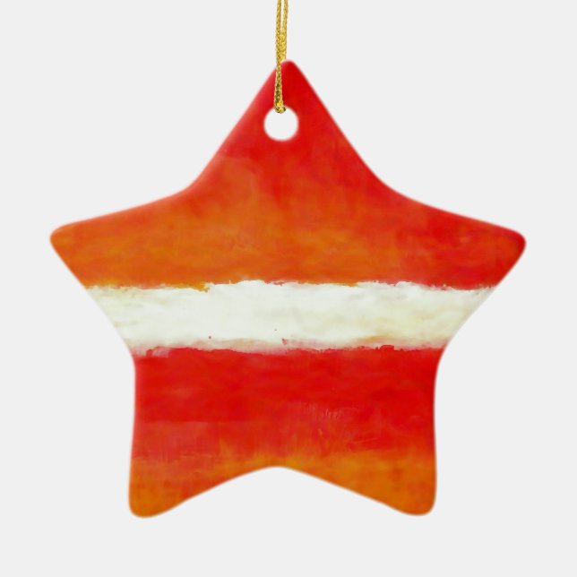 Modern Abstract Art - Rothko Style Ceramic Ornament (Front)