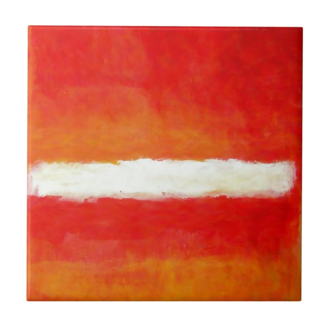 Modern Abstract Art - Rothko Style Ceramic Tile (Front)