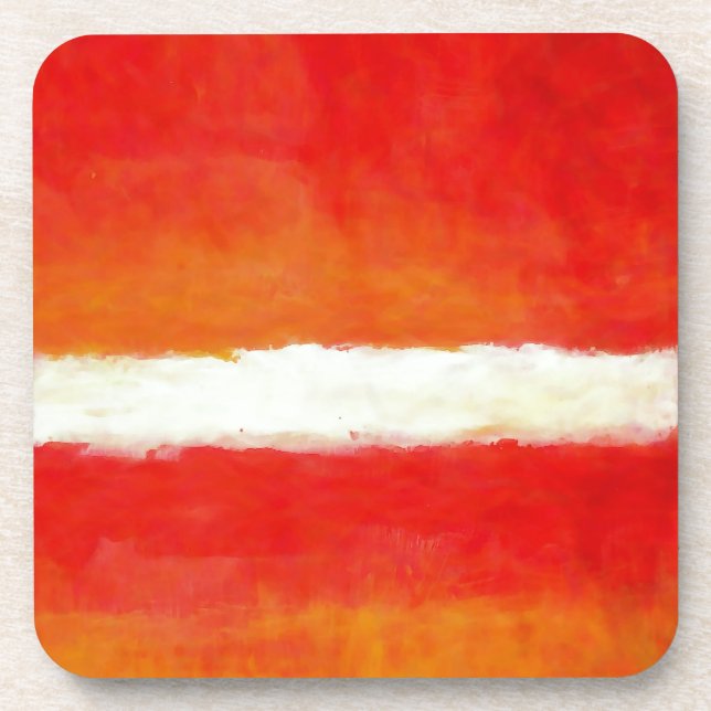 Modern Abstract Art - Rothko Style Coaster (Front)