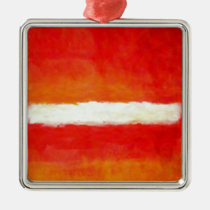 Modern Abstract Art - Rothko Style Metal Tree Decoration