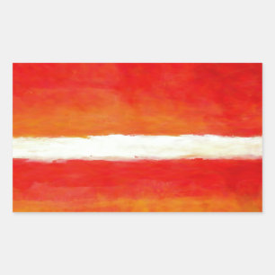 Modern Abstract Art - Rothko Style Rectangular Sticker