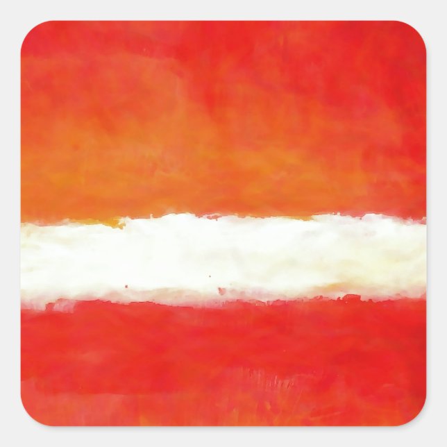 Modern Abstract Art - Rothko Style Square Sticker (Front)