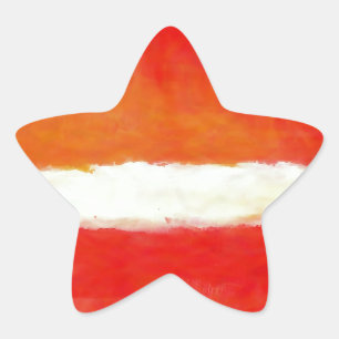 Modern Abstract Art - Rothko Style Star Sticker