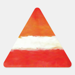 Modern Abstract Art - Rothko Style Triangle Sticker