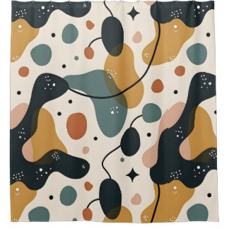 Modern Abstract Art Shower Curtain
