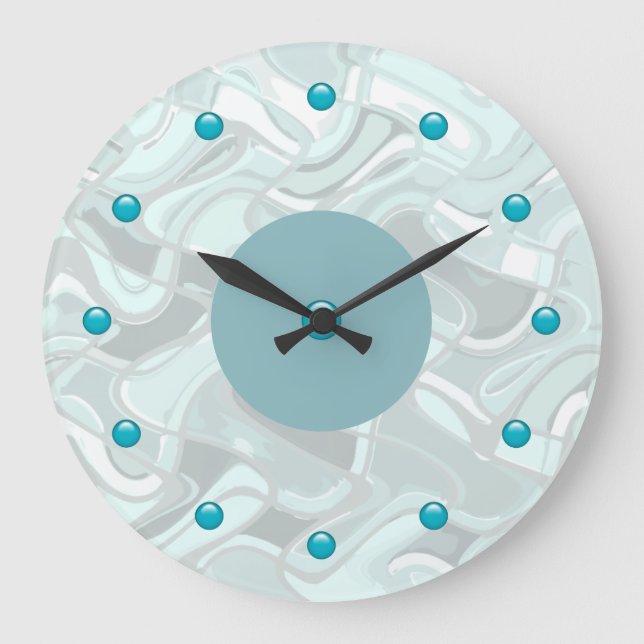 Modern Abstract Art Wall Clocks (Front)