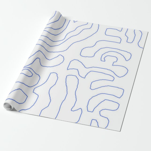modern abstract art wrapping paper (Unrolled)