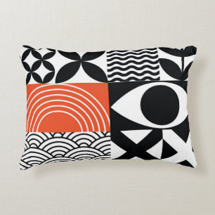 Modern Abstract: Artistic Design Canvas. Decorative Cushion
