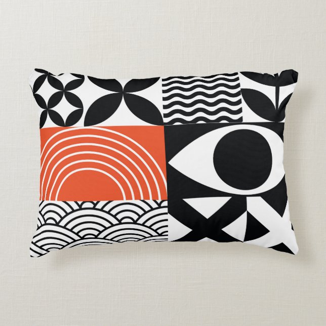 Modern Abstract: Artistic Design Canvas. Decorative Cushion (Front)