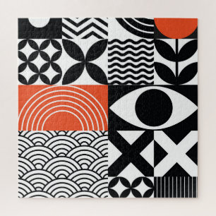 Modern Abstract: Artistic Design Canvas. Jigsaw Puzzle