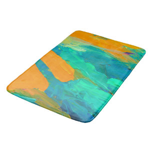 Modern Abstract Artwork Bath Mat