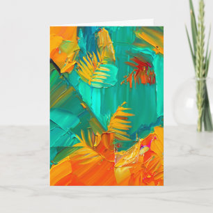 Modern Abstract Artwork Blank Card