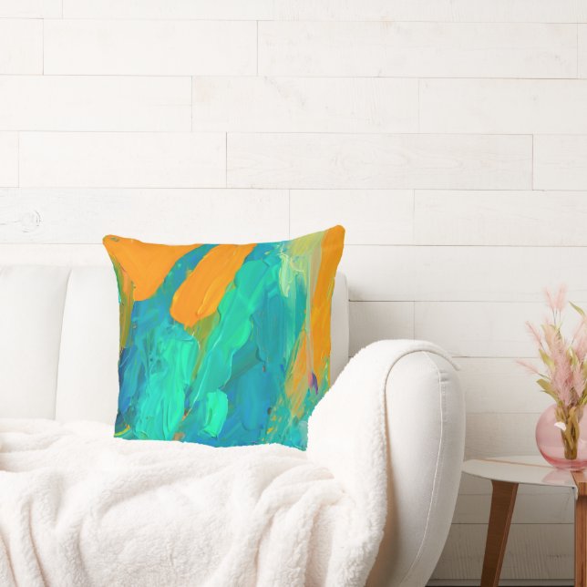 Modern Abstract Artwork Cushion (Couch)