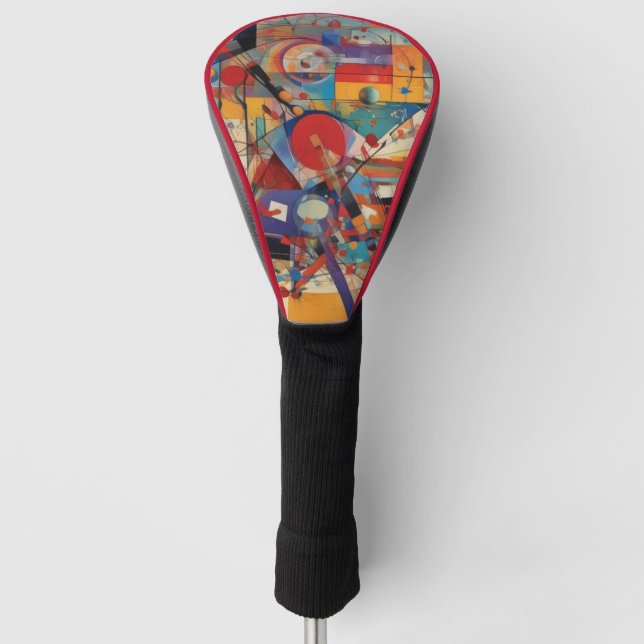 Modern Abstract Artwork Golf Head Cover (Front)