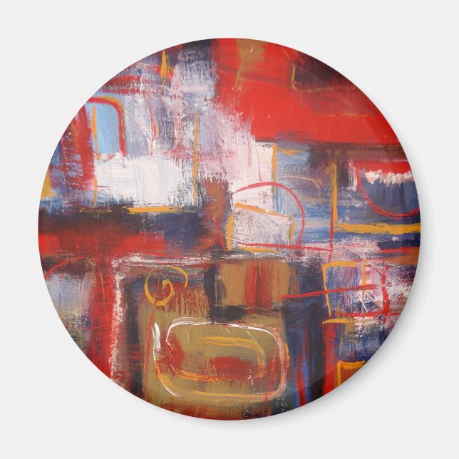 Modern Abstract Artwork Magnet (Front)