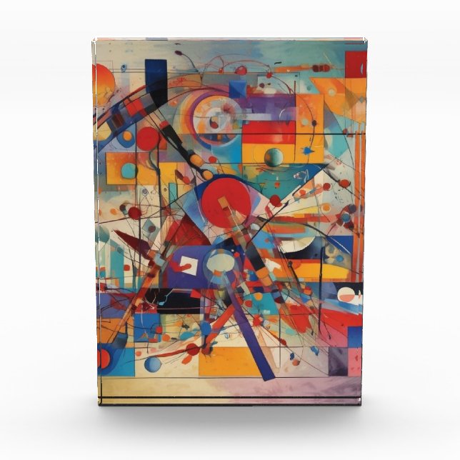 Modern Abstract Artwork Photo Block (Front)