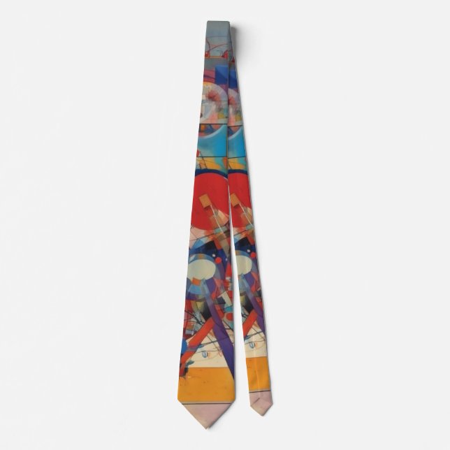 Modern Abstract Artwork Tie (Front)