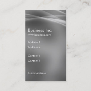 Modern Abstract Aurora Effect Grey Business Card