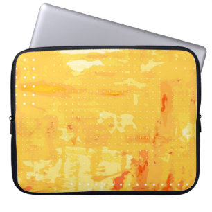 Modern abstract background of bright brush strokes laptop sleeve