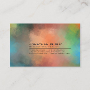 Modern Abstract Background Professional Plain Business Card