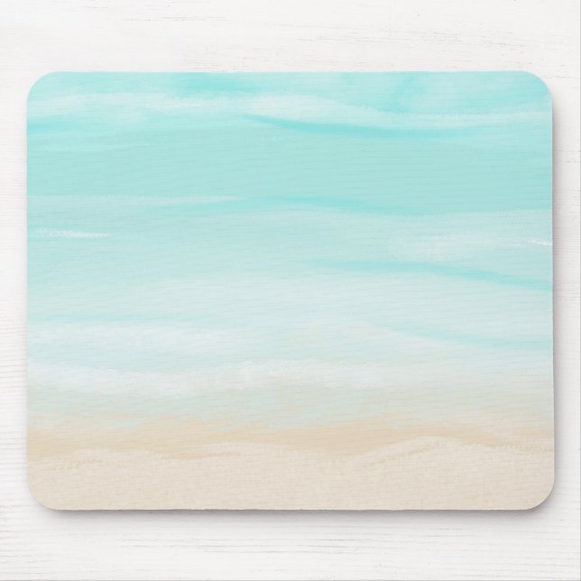 Modern Abstract Beach Mouse Pad (Front)
