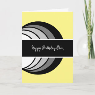 Modern Abstract Birthday Card