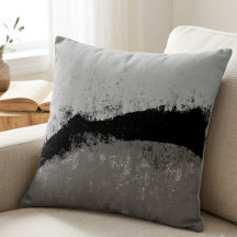 Modern Abstract Black and Grey Textured Art