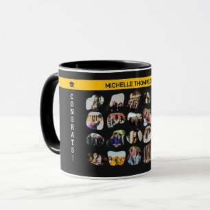 Modern Abstract Blob Geometry 20 Photo Grad Party  Mug