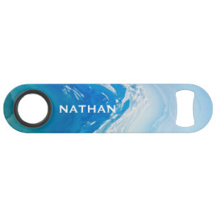 Modern Abstract Blue Ocean Art Personalised
