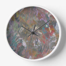 Modern Abstract Bold "Flower Garden" Wall Clock