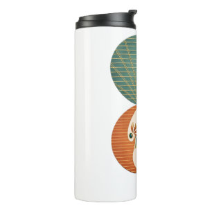 Modern Abstract Botanical Art Print, Minimalist Ci Thermal Tumbler