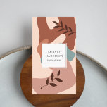 Modern Abstract Botanical Business Card<br><div class="desc">Modern abstract organic shapes in earthy tones.</div>