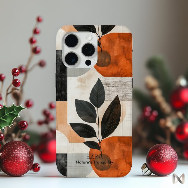 Modern Abstract Botanical - Earthy Minimalist Art Case-Mate iPhone Case (Creator Uploaded)