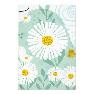 Modern Abstract Botanical Seaside Daisy Photo Print