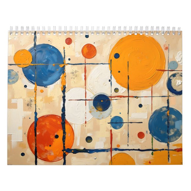 Modern Abstract Business Calendar – Orange (Cover)