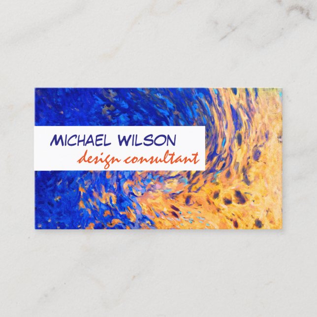 modern abstract business card template (Front)