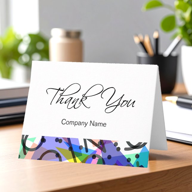 Modern Abstract Business Thank You Cards (Creator Uploaded)