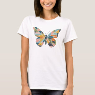 Modern Abstract Butterfly - Clean Patchwork Design T-Shirt