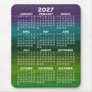 Modern Abstract Calendar Vertical Mouse Pad