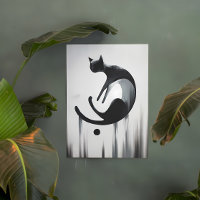 Modern Abstract Cat – Minimalist Design