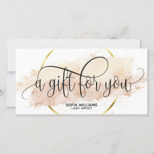 Modern abstract Certificate Gift Card